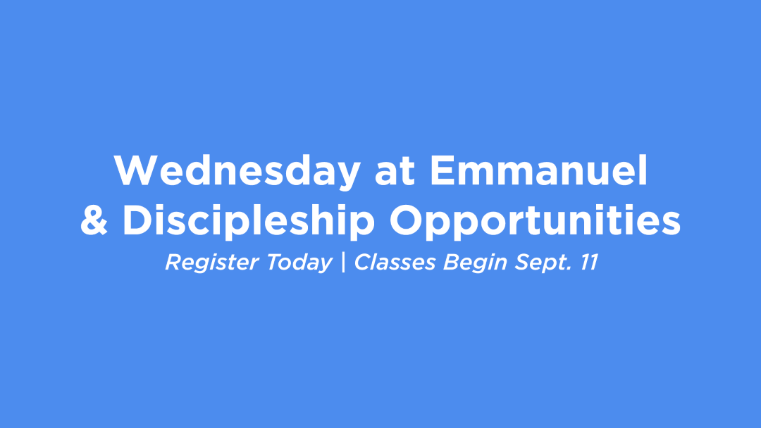 Discipleship Opportunities 2024